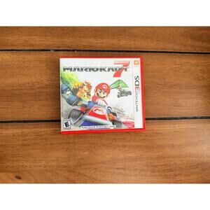 Mario Kart 7 (Nintendo 3DS, 2011) Authentic Red Game Case and Manual No Game